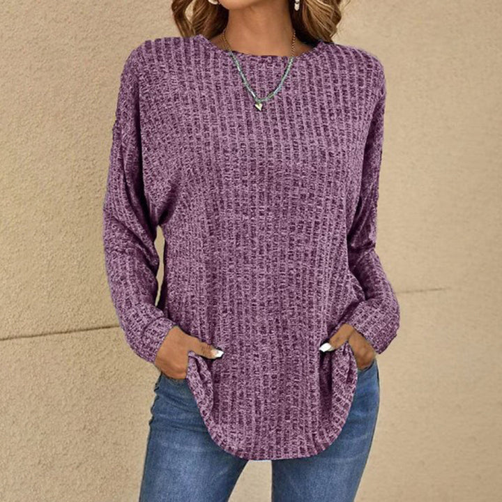 ZOE | Relaxed Fit Cotton Jumper Long Sleeve Crew Neck Sweater