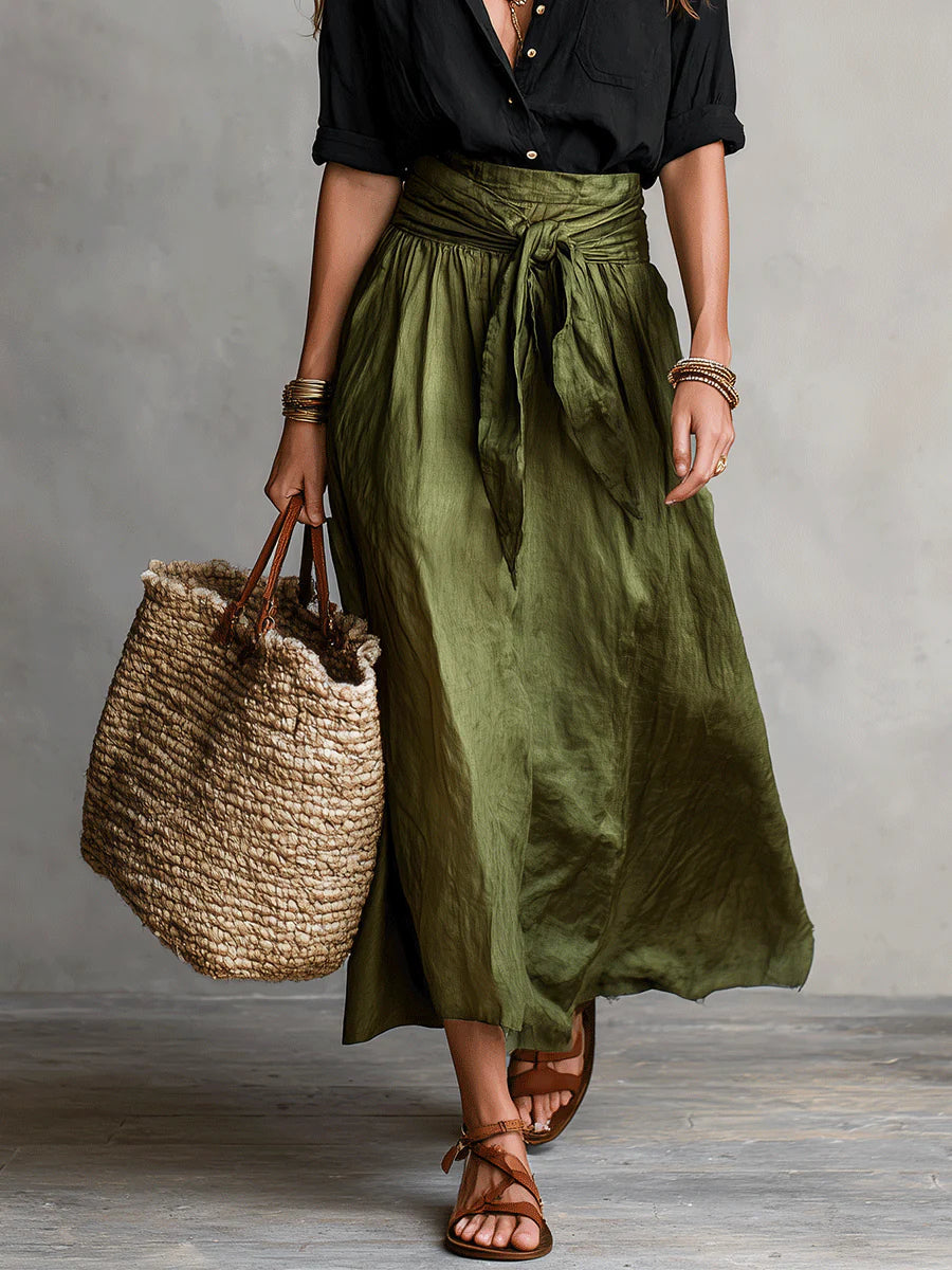CHLOEI | Two-Piece Top and Midi Skirt Set