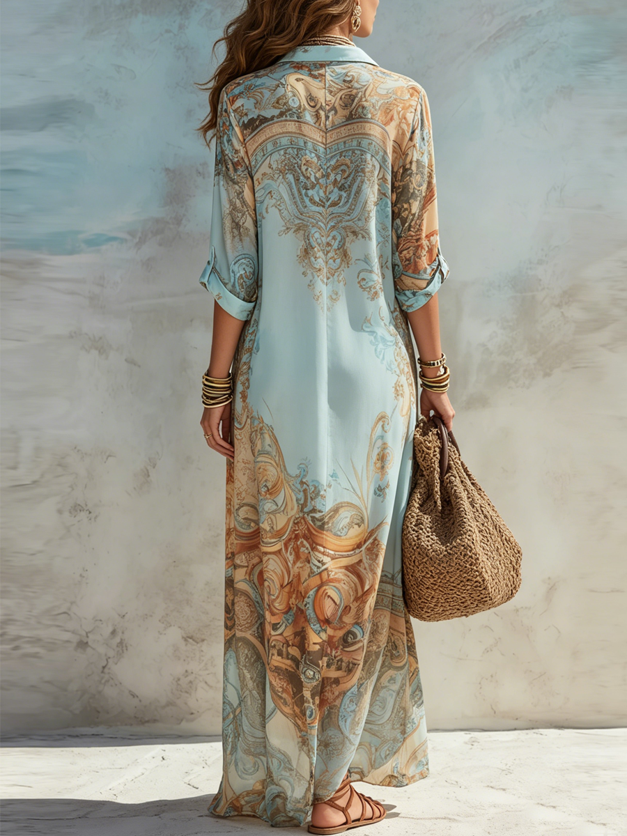 SERENA | Mediterranean Shirt Dress