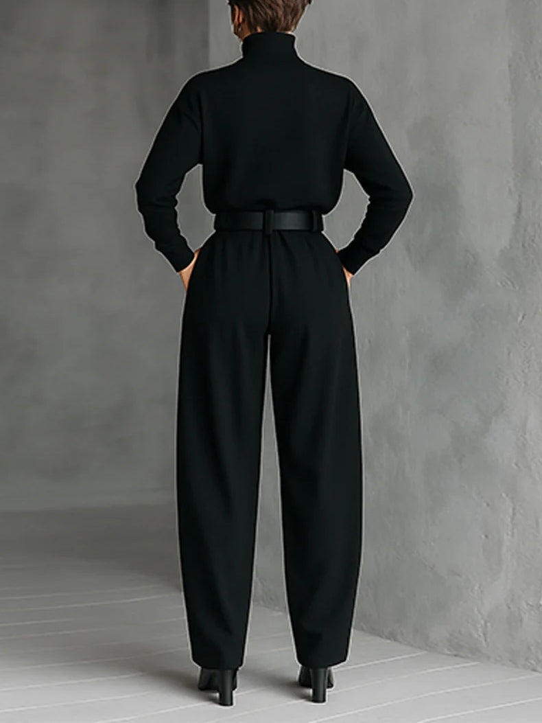 FIONA | Turtleneck Sweater and Straight-Leg Pants Set