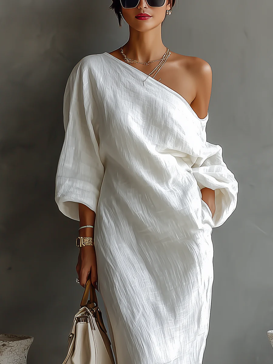 ELISE | Elegant One-Shoulder Maxi Dress