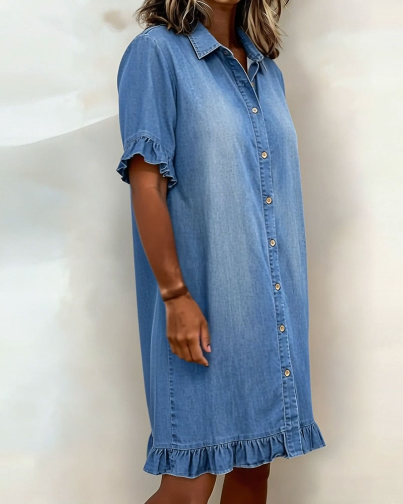 MAYAH | Comfortable 100% Cotton Dress with Flattering Ruched Detailing