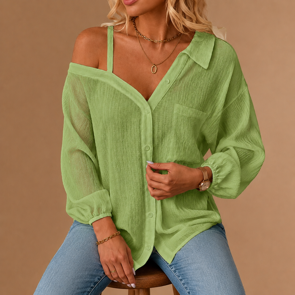 SHEENA | Off-Shoulder Shirt