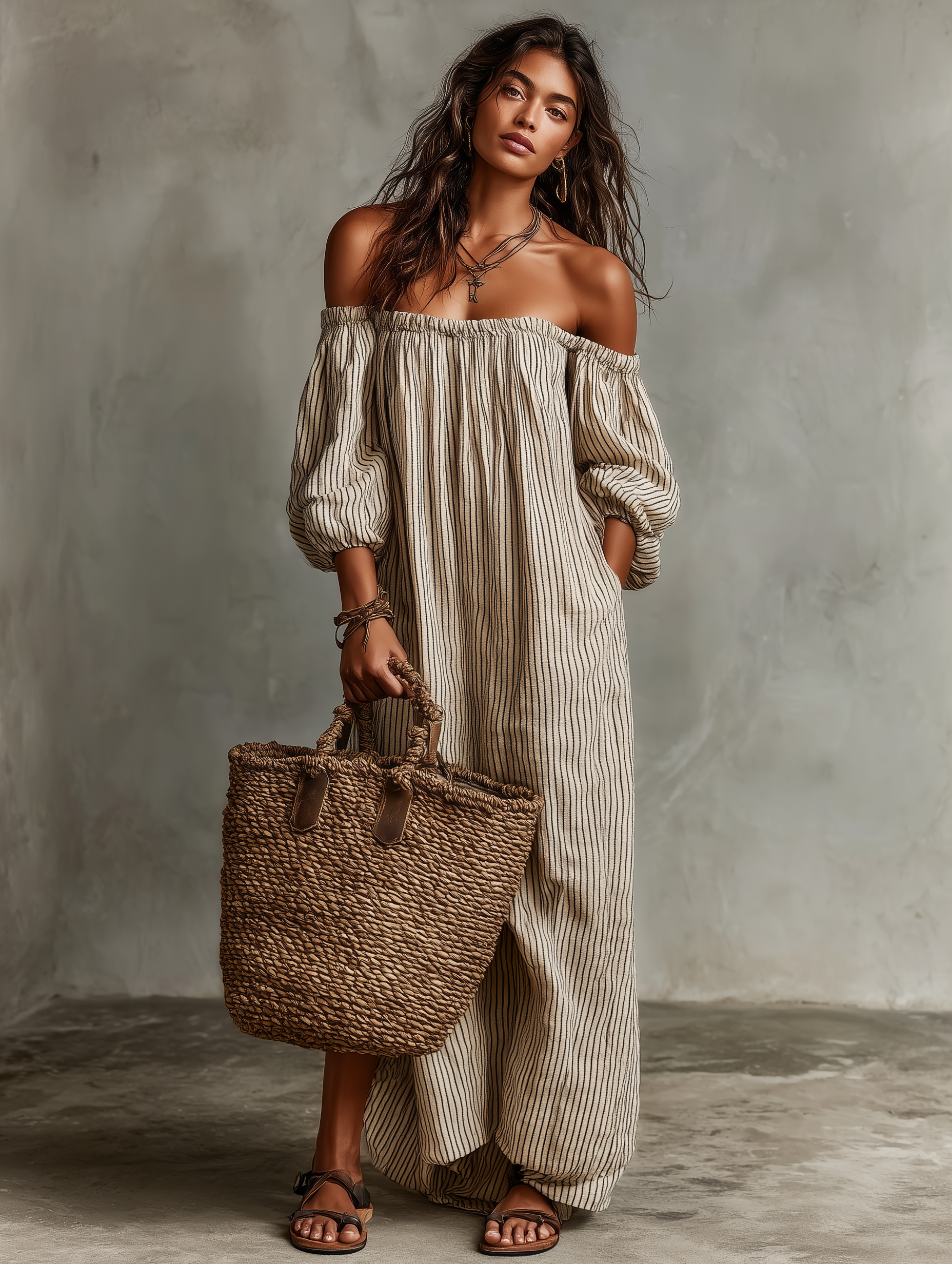 CARMEN | Long Off-Shoulder Dress