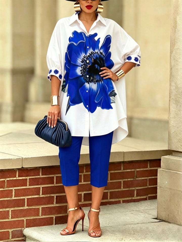 LILY | Artistic Floral Two-Piece Set