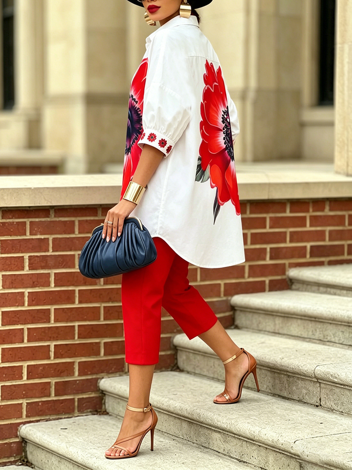 LILY | Artistic Floral Two-Piece Set