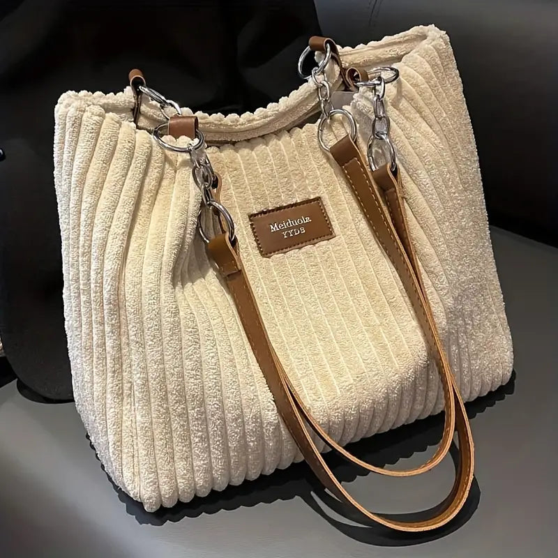 BYANE | Women's Corduroy Tote Bag