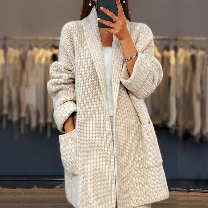 ELENA | Open-Front Knit Cardigan
