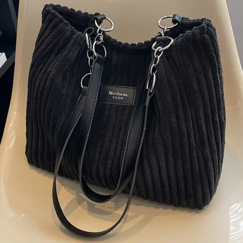 BYANE | Women's Corduroy Tote Bag