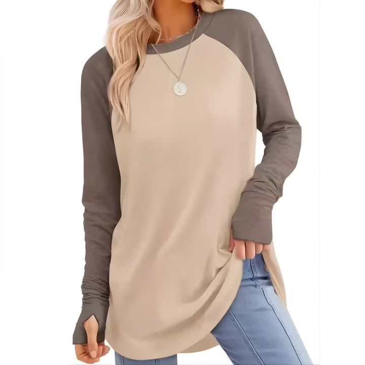 CORINNE | Relaxed Thumb Hole Tunic Top