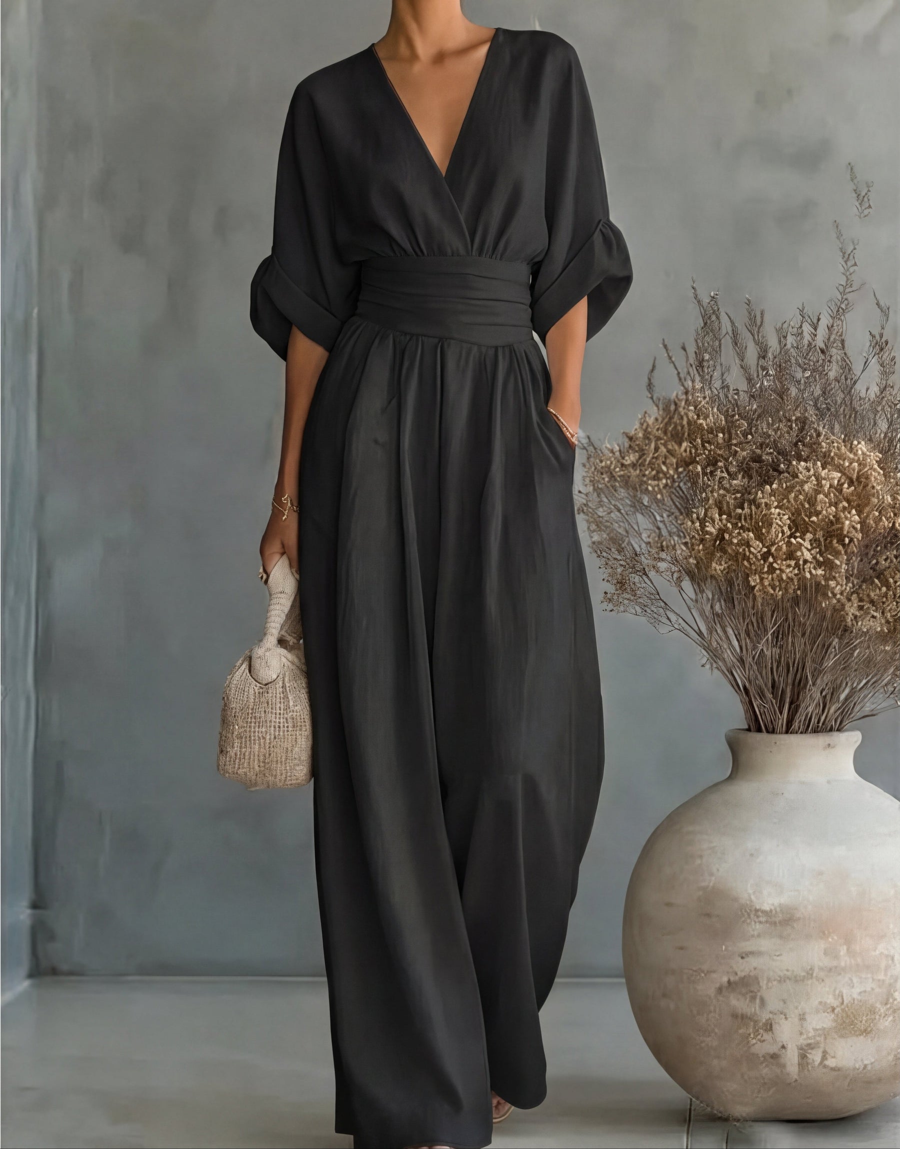ÉLISE | Elegant Flowing Jumpsuit