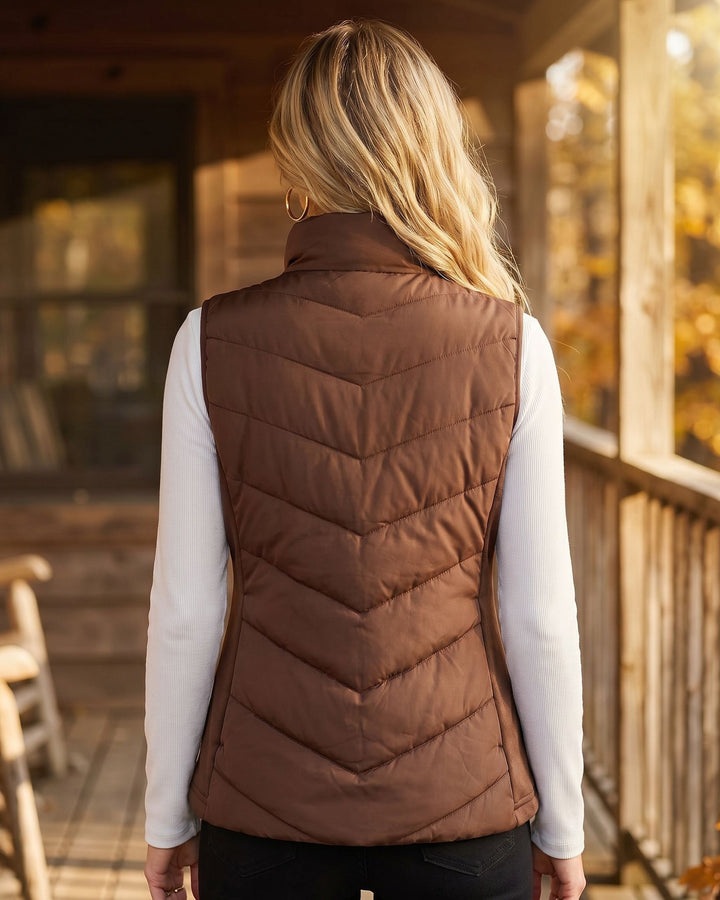 AVA | Chevron Quilted Vest