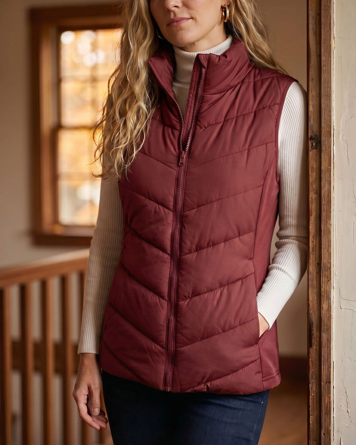 AVA | Chevron Quilted Vest