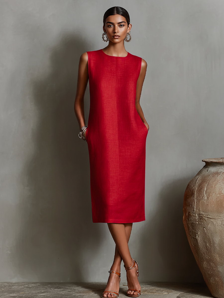 MAUREEN | Midi Dress with Pockets