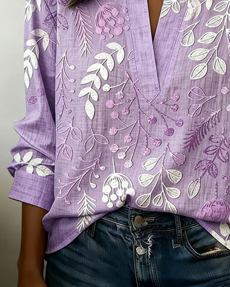 AURELIA | Soft-Touch Floral Blouse