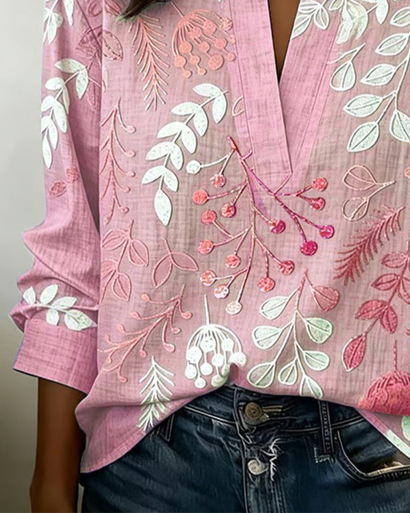 AURELIA | Soft-Touch Floral Blouse
