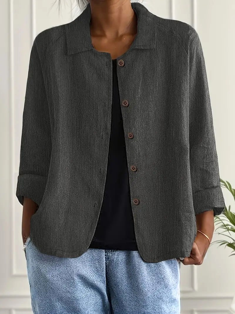 DENISE | Classic Long Sleeve Top