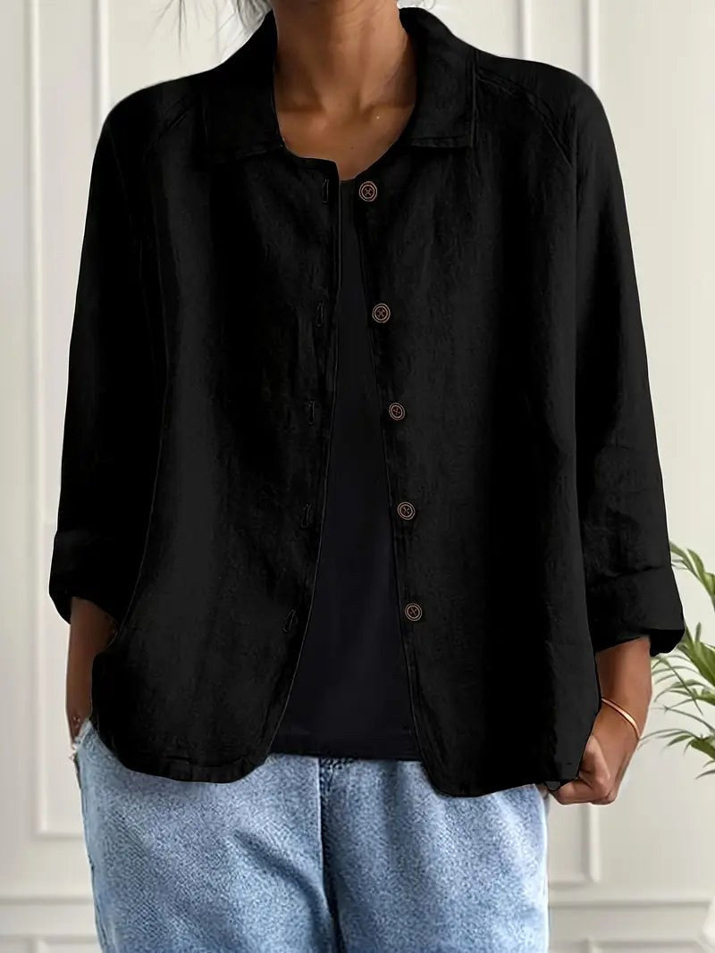 DENISE | Classic Long Sleeve Top