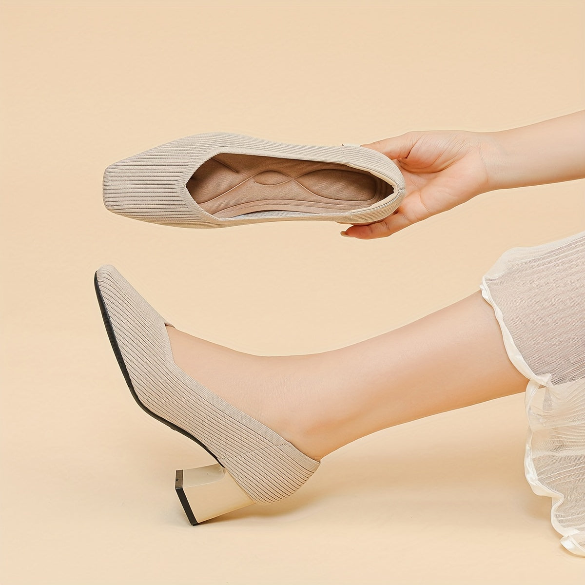 VALENTINA | Comfortable Stable Heels