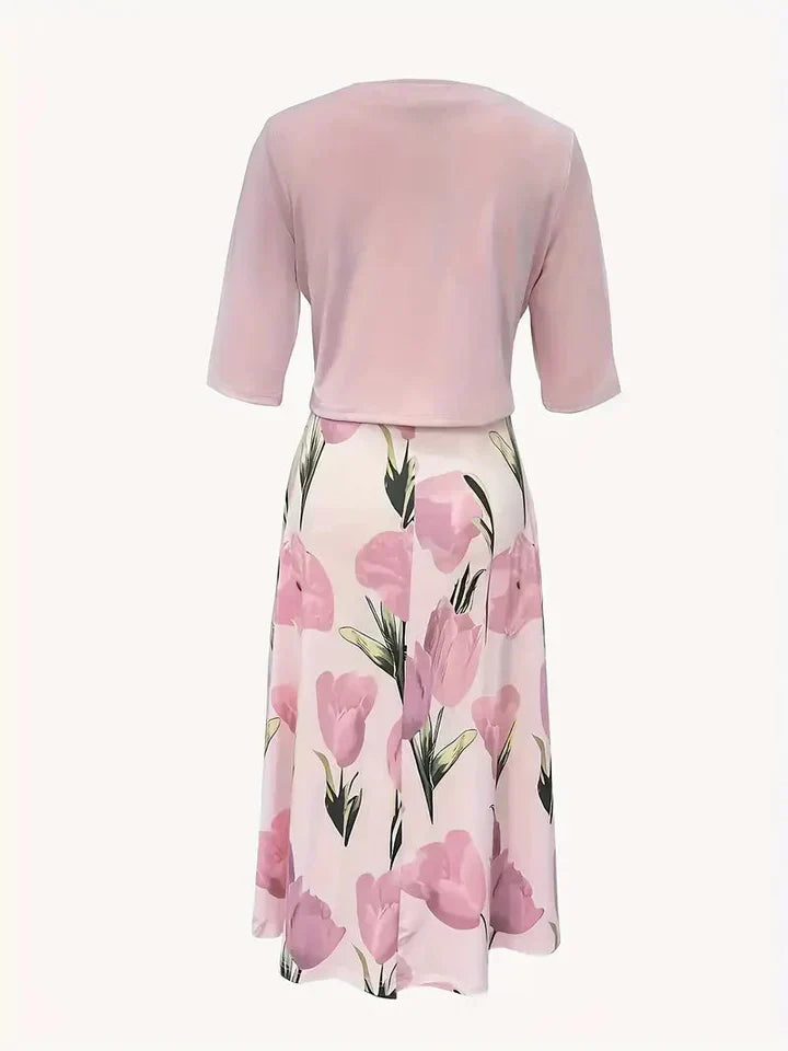 ISABELLE | Elegant Two-Piece Floral Set
