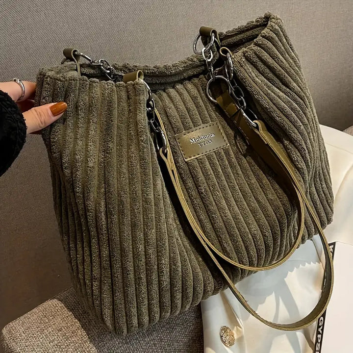 BYANE | Women's Corduroy Tote Bag