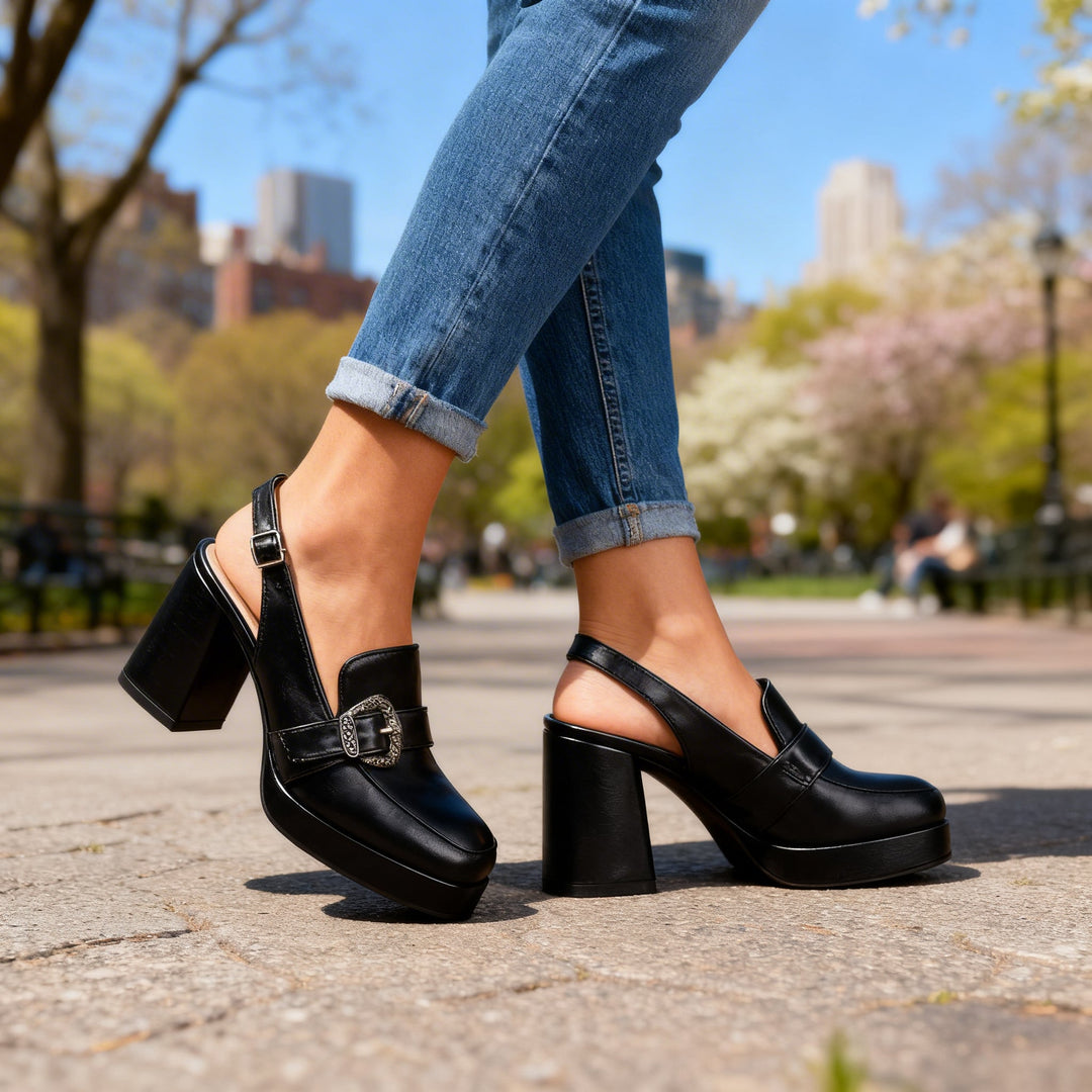 PIPPA | Slingback Block Heels