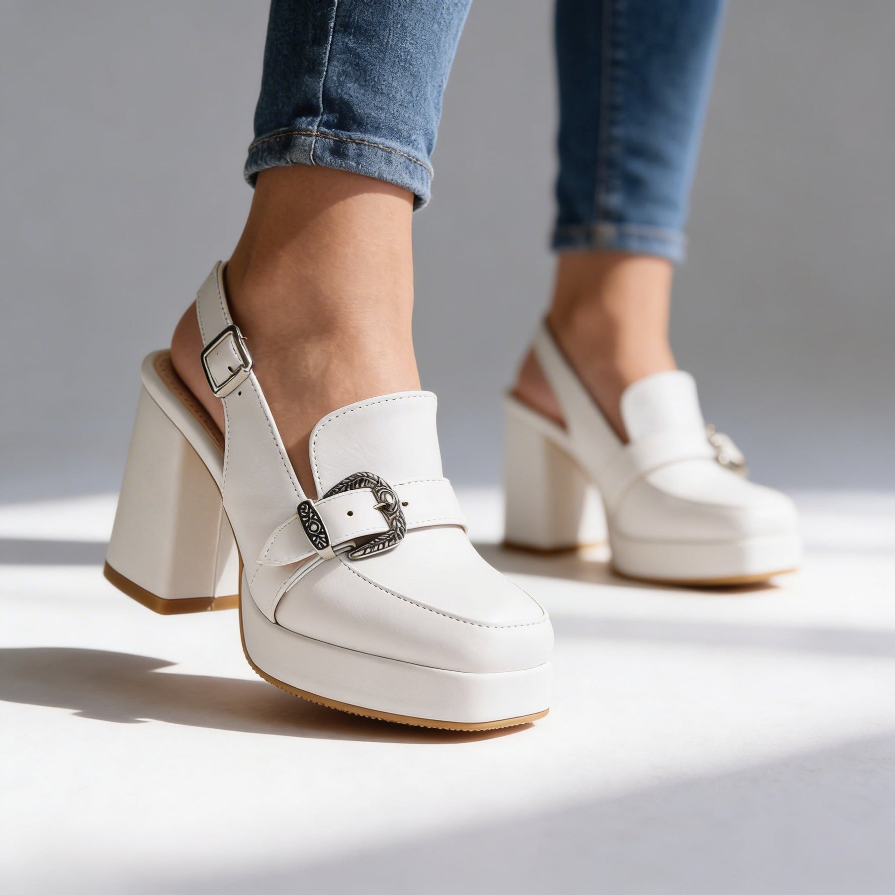 PIPPA | Slingback Block Heels
