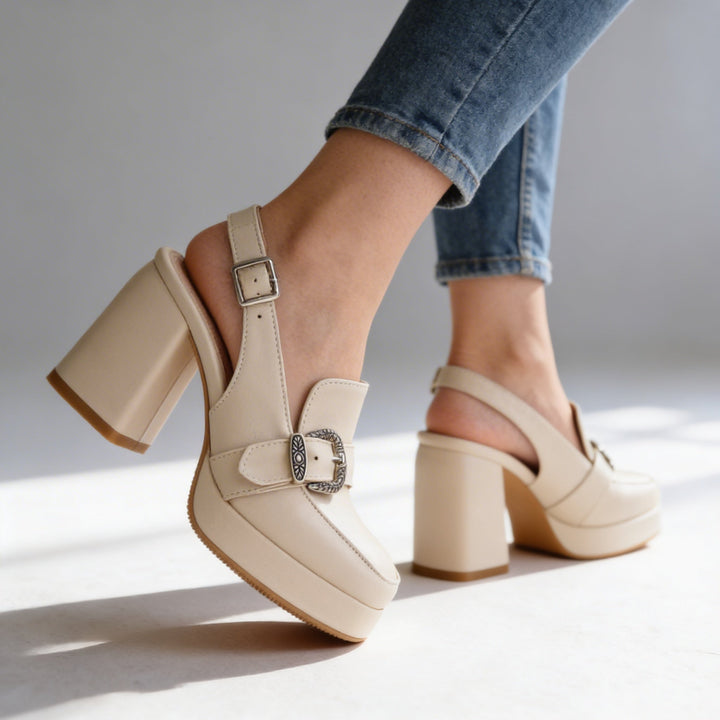 PIPPA | Slingback Block Heels