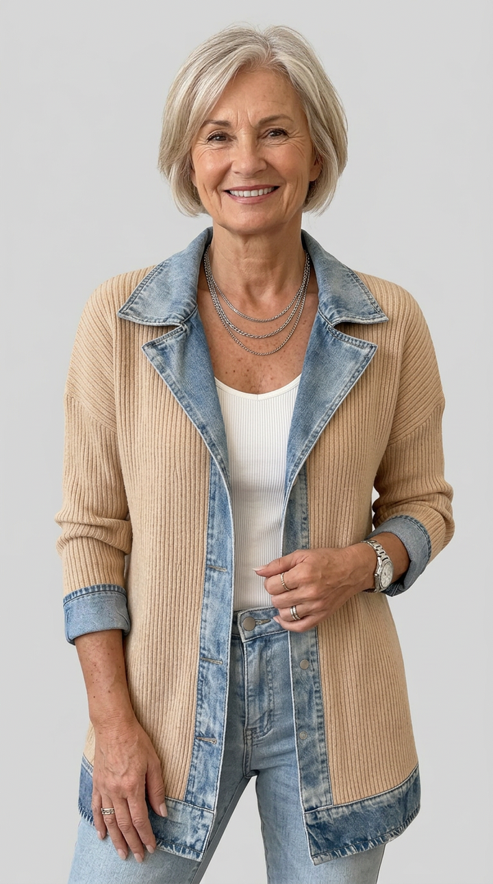 ZOE | Mixed Texture Statement Jacket