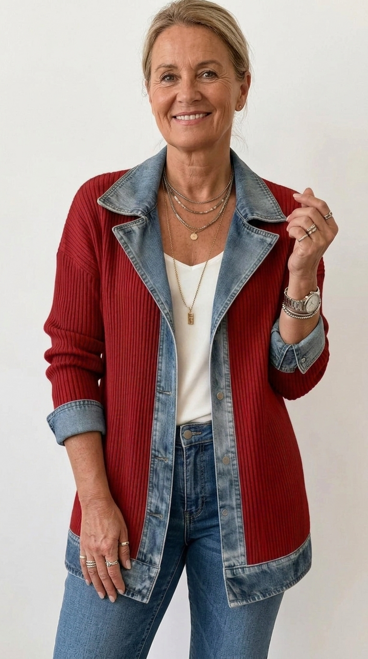 ZOE | Mixed Texture Statement Jacket