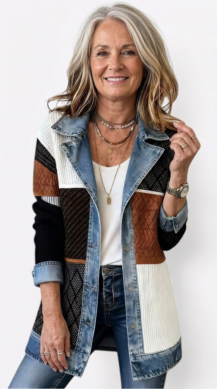 ZOE | Mixed Texture Statement Jacket