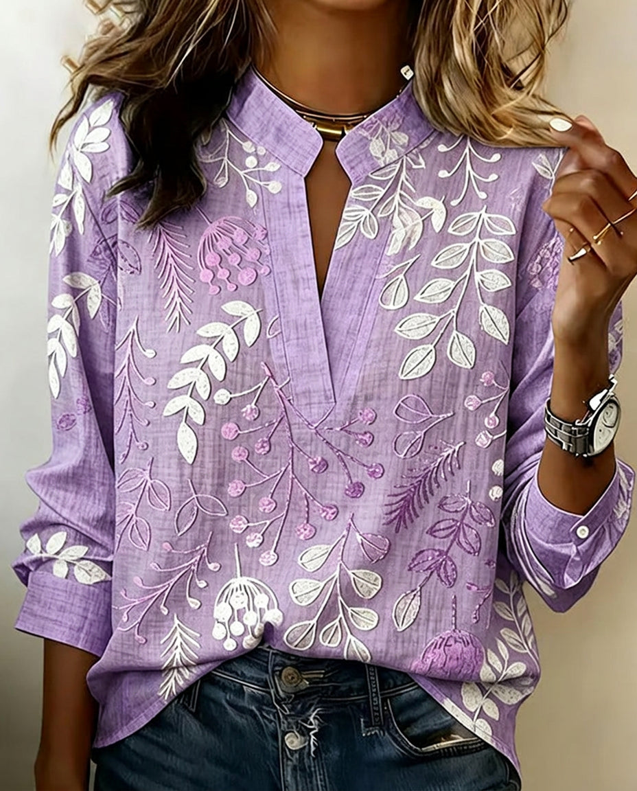 AURELIA | Soft-Touch Floral Blouse