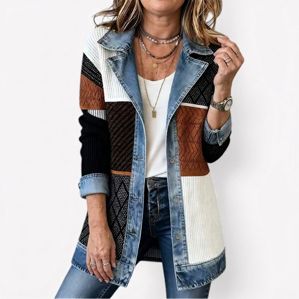 ZOE | Mixed Texture Statement Jacket