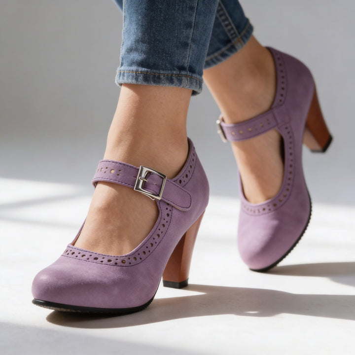 MANDA | Brogue Buckle Loafers