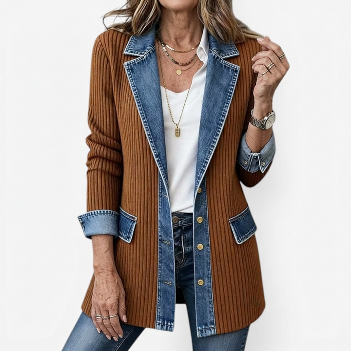 ZOE | Mixed Texture Statement Jacket