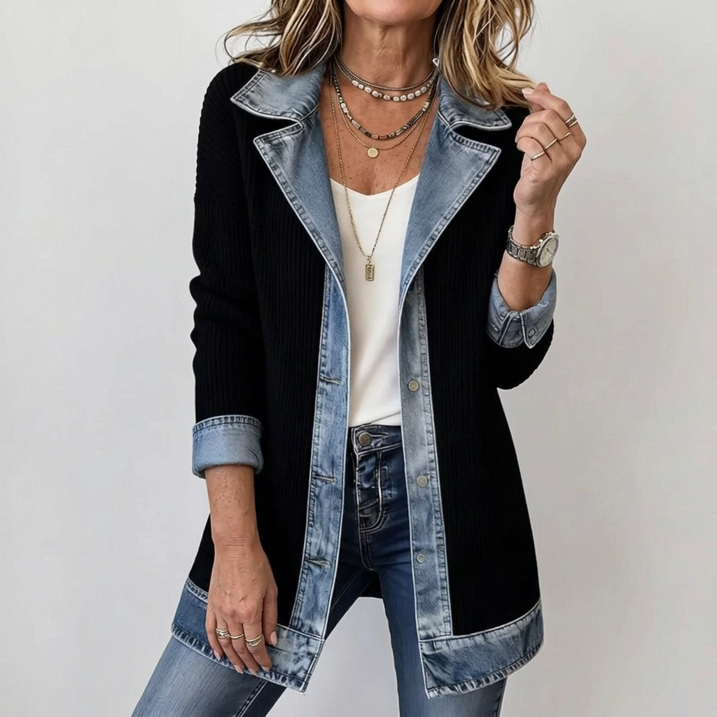 ZOE | Mixed Texture Statement Jacket