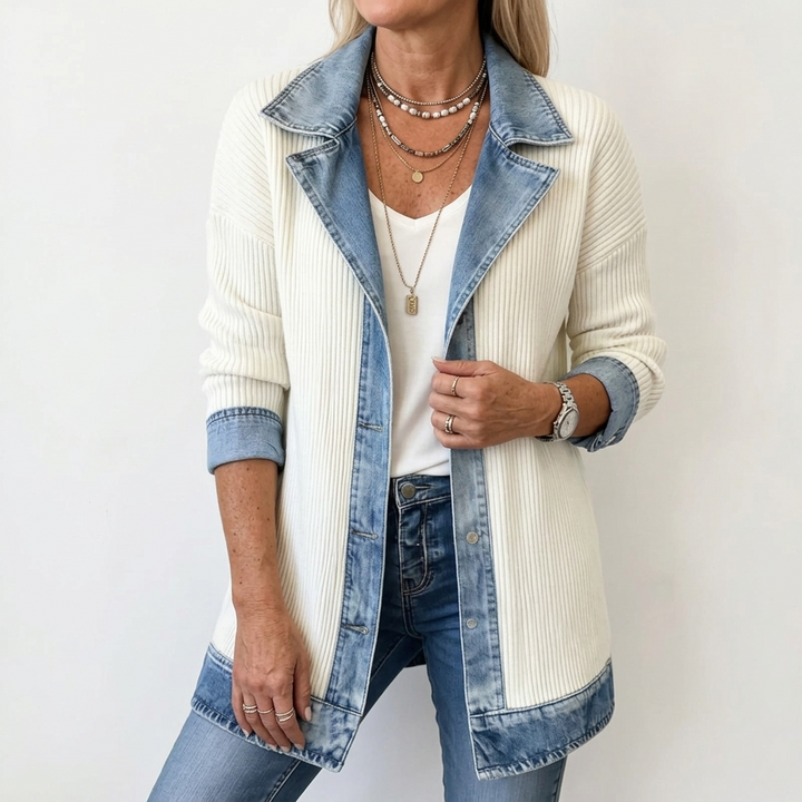 ZOE | Mixed Texture Statement Jacket