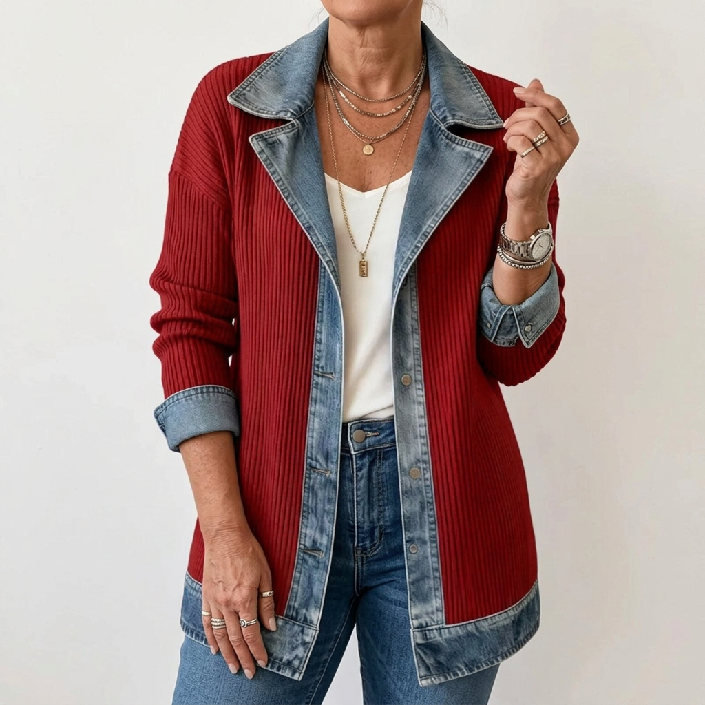 ZOE | Mixed Texture Statement Jacket