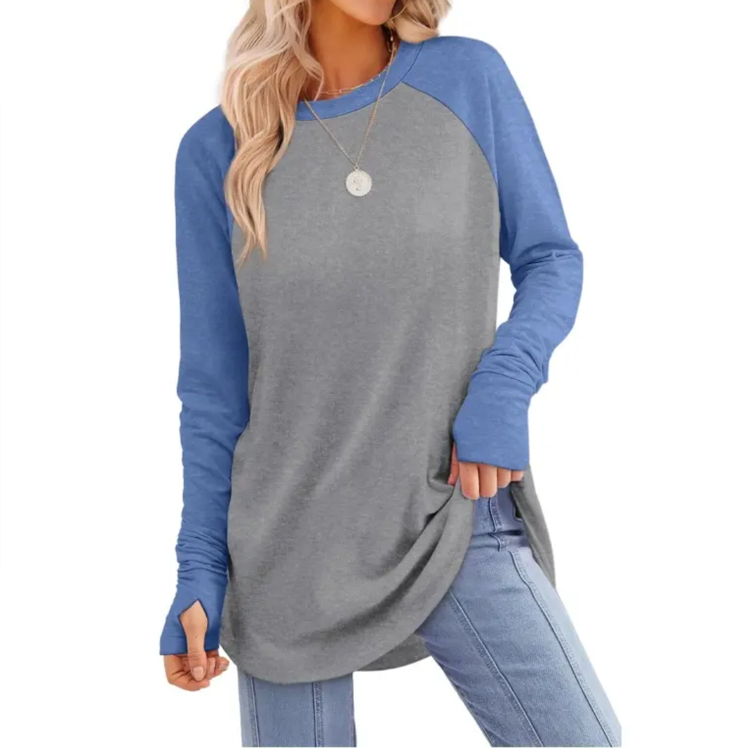 CORINNE | Relaxed Thumb Hole Tunic Top