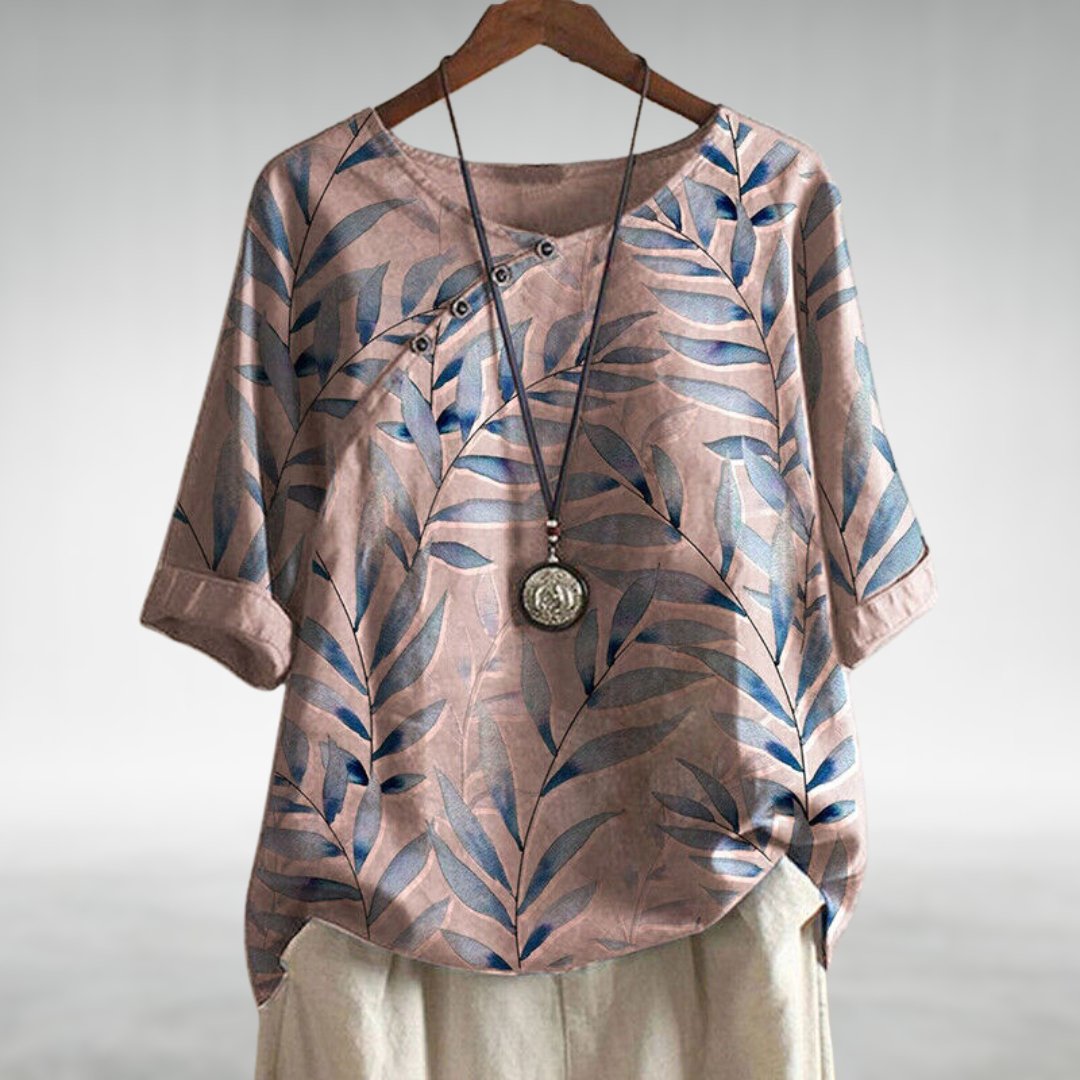 MARINA | Asymmetric Button Blouse
