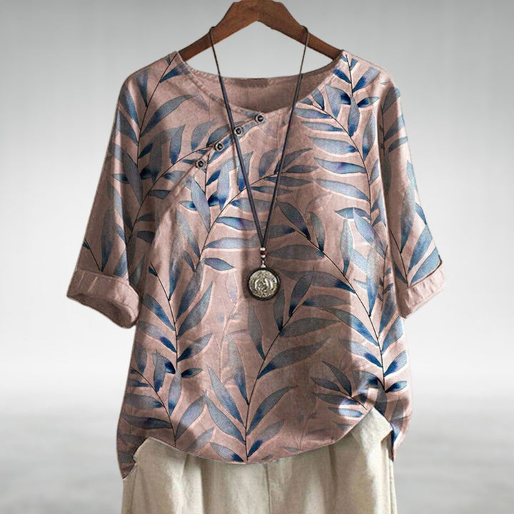 MARINA | Asymmetric Button Blouse
