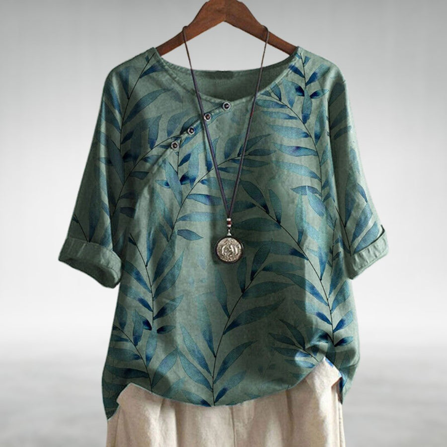 MARINA | Asymmetric Button Blouse