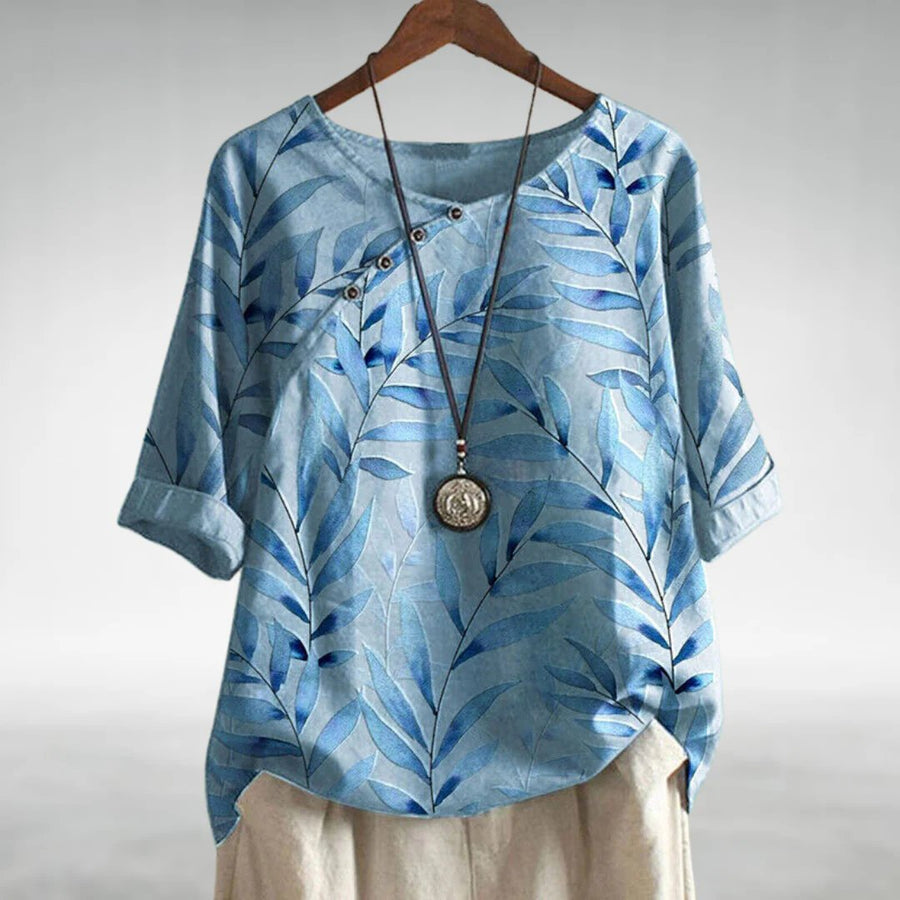MARINA | Asymmetric Button Blouse