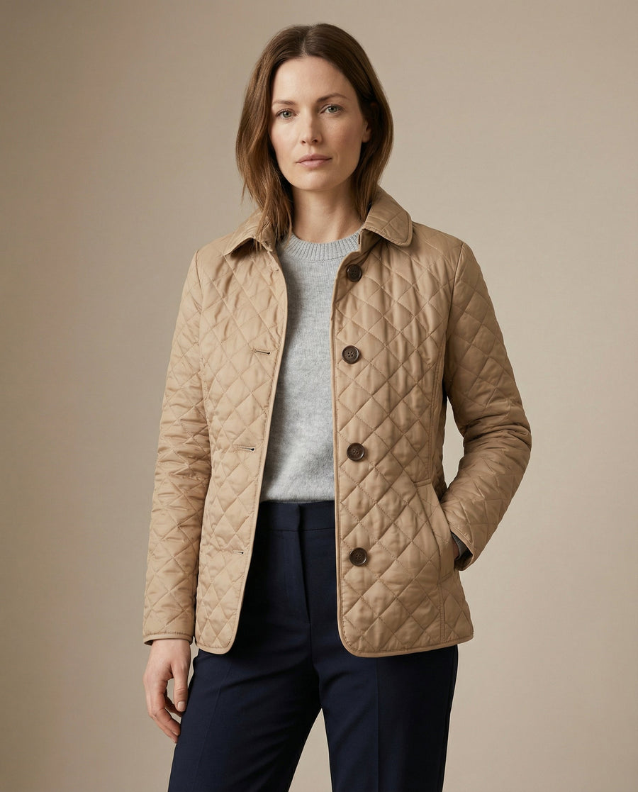 BIANCE | Quilted Button-Up Jacket