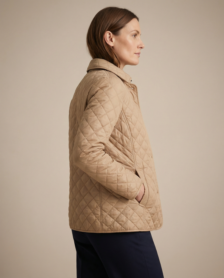 BIANCE | Quilted Button-Up Jacket