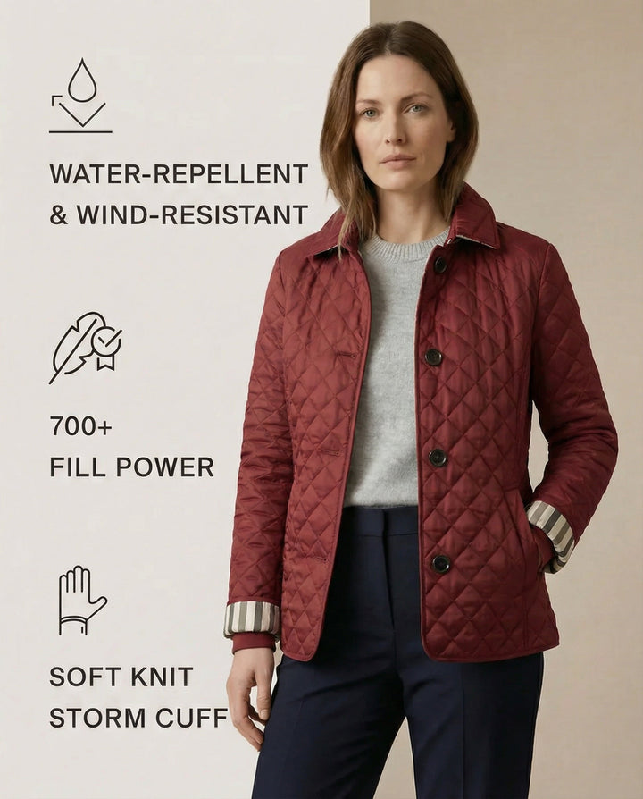 BIANCE | Quilted Button-Up Jacket