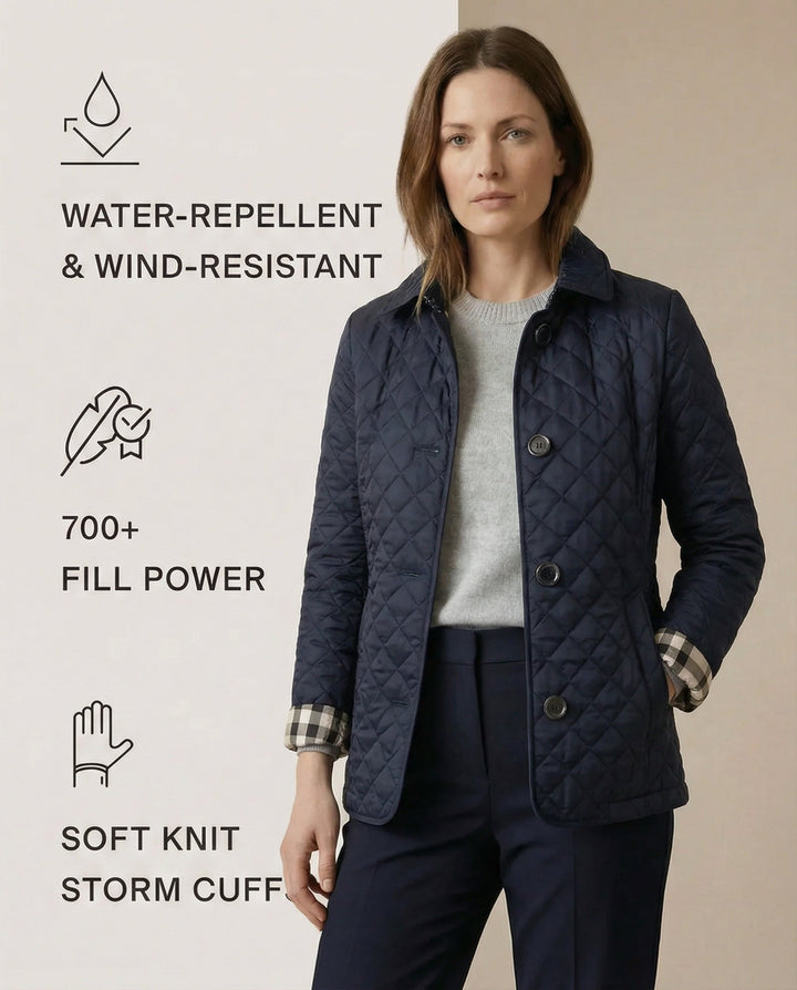 BIANCE | Quilted Button-Up Jacket