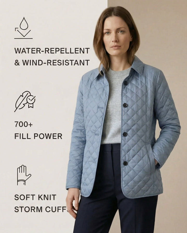 BIANCE | Quilted Button-Up Jacket