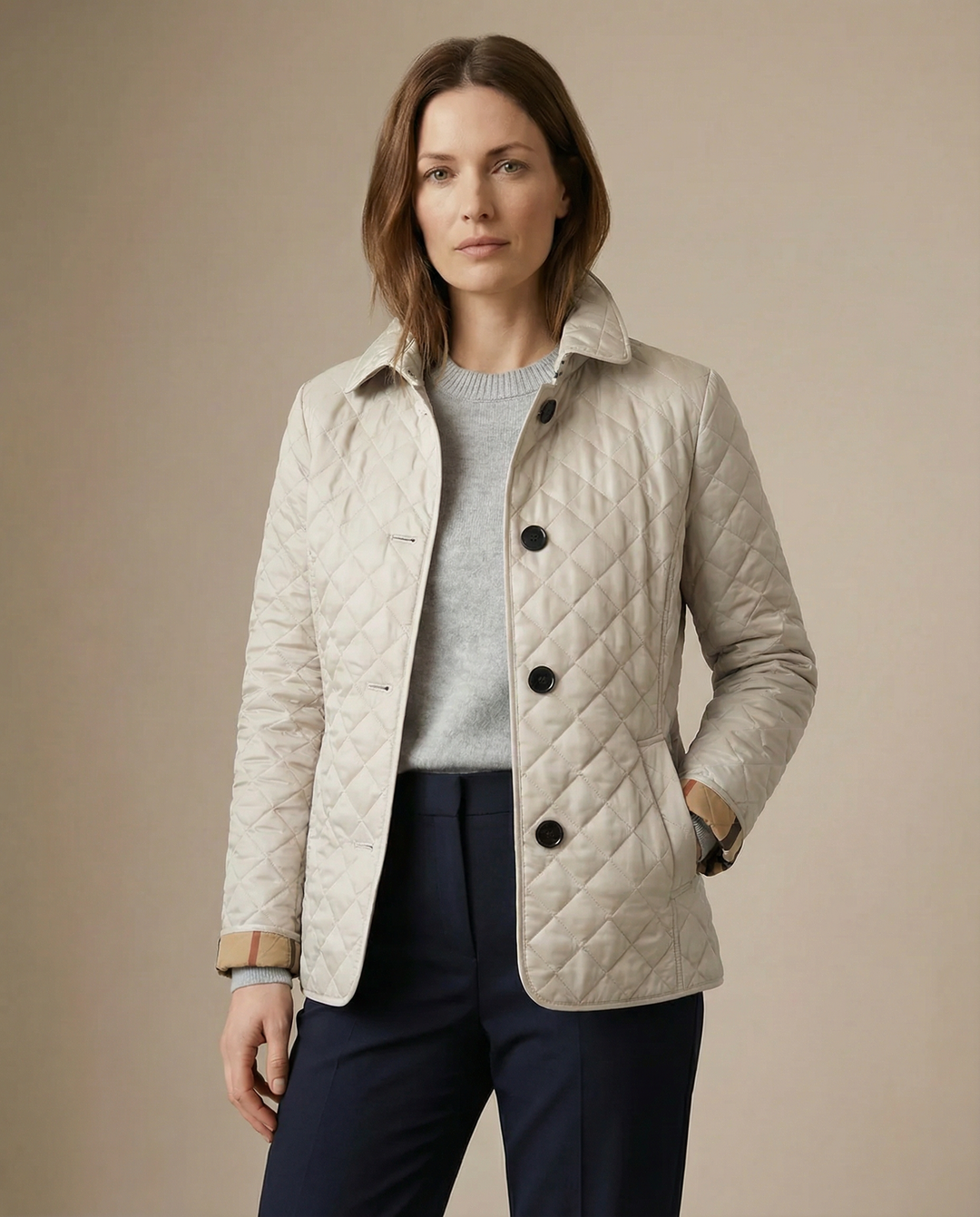 BIANCE | Quilted Button-Up Jacket