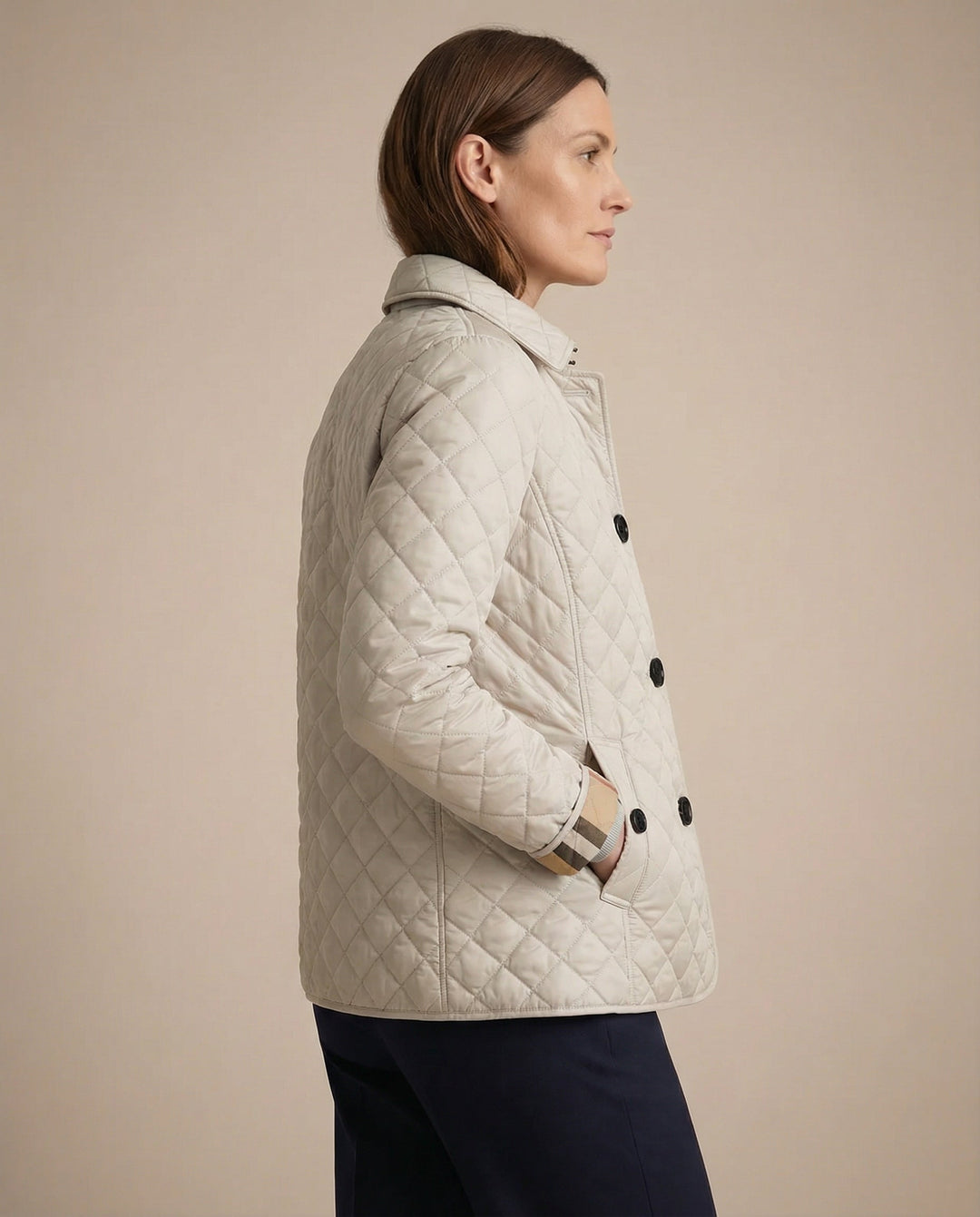 BIANCE | Quilted Button-Up Jacket